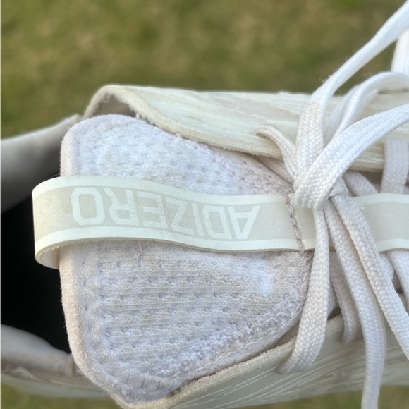 Adidas Adizero Performance Football Cleets White Size 12 - Picture 9 of 9